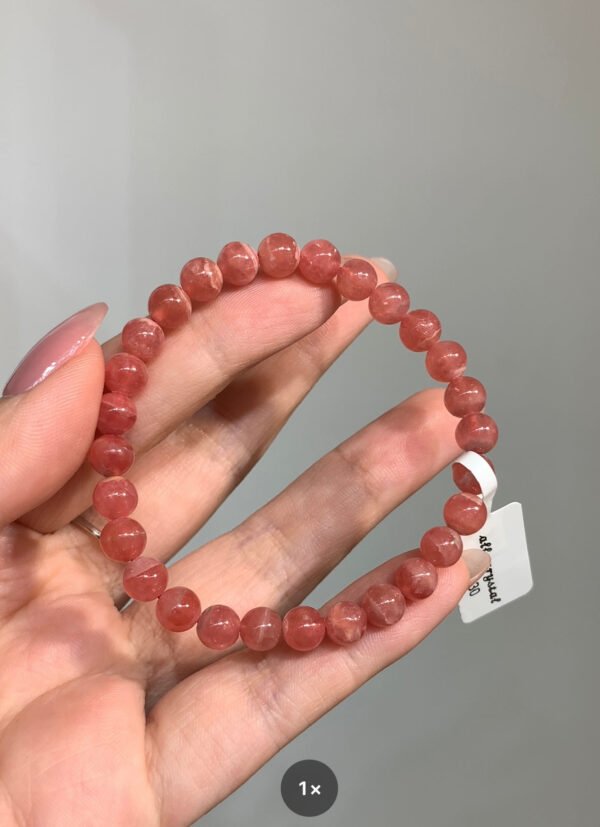 High Quality Red Stone Bracelet 6.8mm