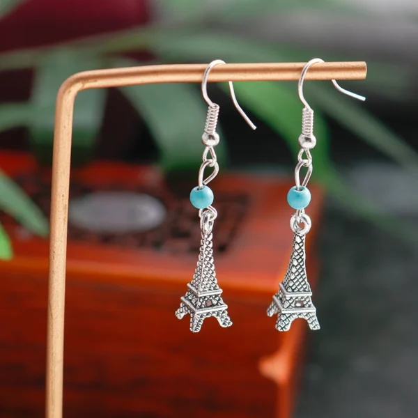 Ethnic Turquoise Love Heart Drop Earrings for Women Bohemian Natural Stone Dangle Earrings Girls Party Birthday Jewelry Gifts - 图片 20