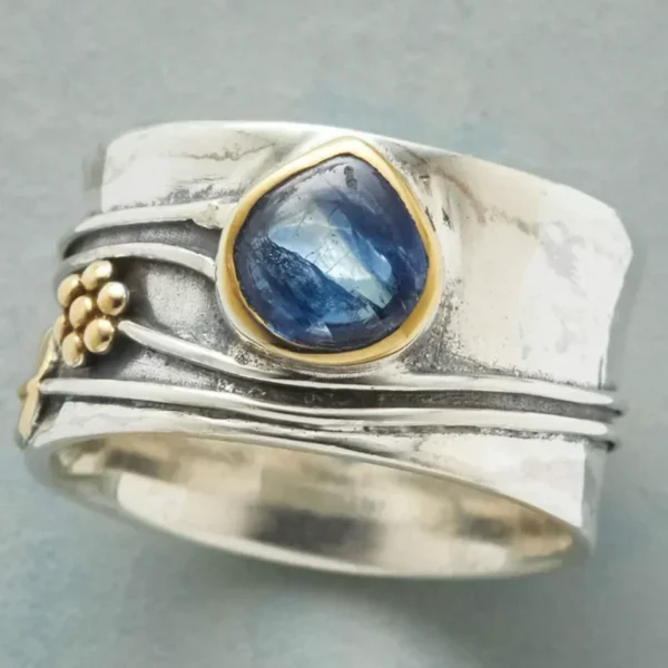 Vintage Tibetan Moonstone Big Healing Crystal Rings for Women Boho Antique Indian Moonstone Ring Fine Jewelry Girls Ladies Gifts - Image 18