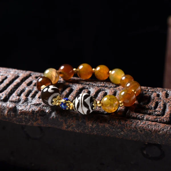 1pc Unisex Adjustable Natural Stone Bracelet - 图片 3