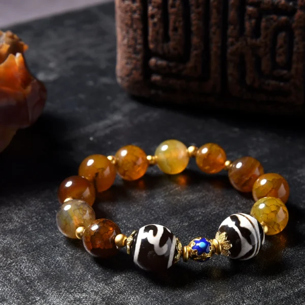 1pc Unisex Adjustable Natural Stone Bracelet - 图片 4