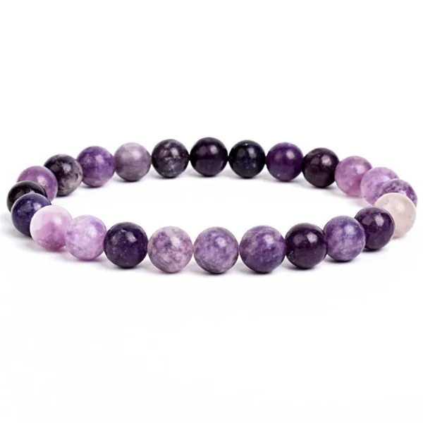 Natural Stone Beads Bracelet For Women Men Amethysts Crystal Quartzs Aquamarines Jades Jewelry Agates Elastic Bangle Bracelets - 图片 14