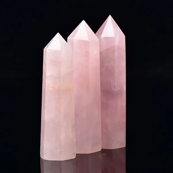 Natural Stone and Crystals Point Wand Witchcraft Rose Quartz Amethyst Home Decoration Mineral Stones Crafts Room Aquarium Decor – Bild 4